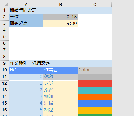 無料ダウンロード ワークスケジュール 作業割当作成用excelテンプレート 無料ダウンロード ワークスケジュール 作業割当作成用excelテンプレート