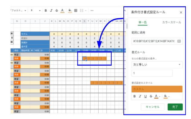 条件付き書式